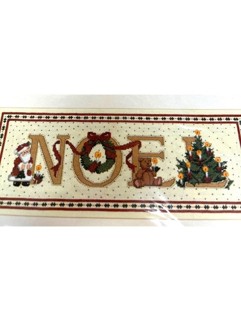 Festive Noel Counted Cross-Stitch Kit Bucilla 8x20 Christmas Design